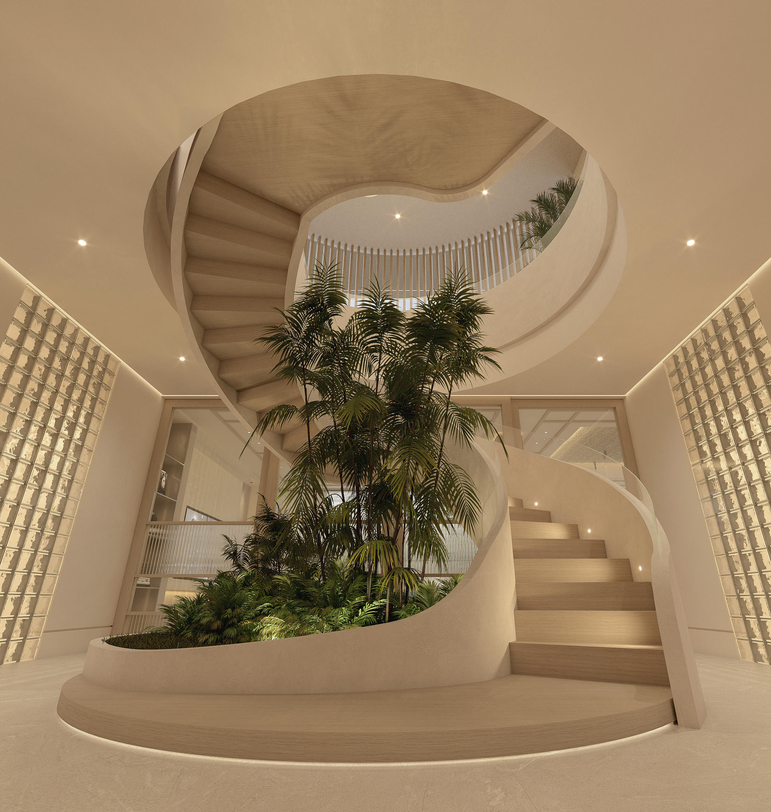 Main stairs