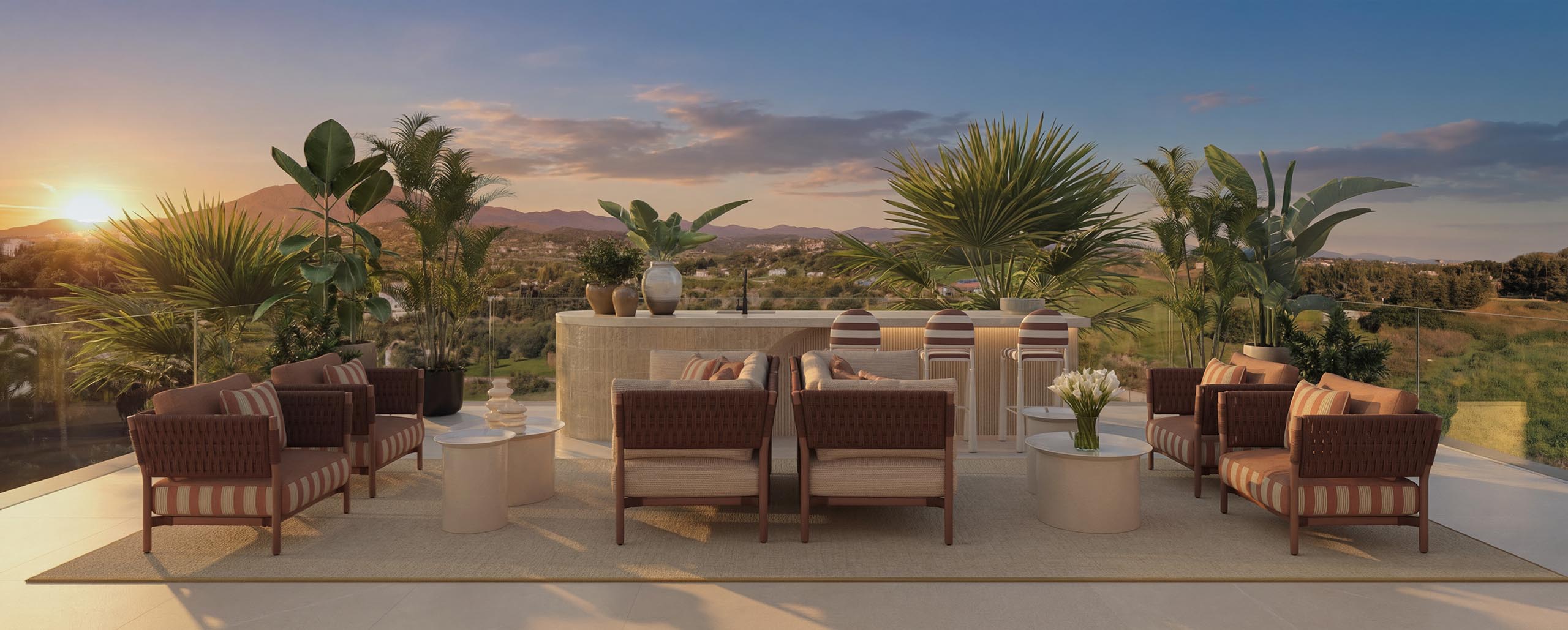 Rooftop lounge